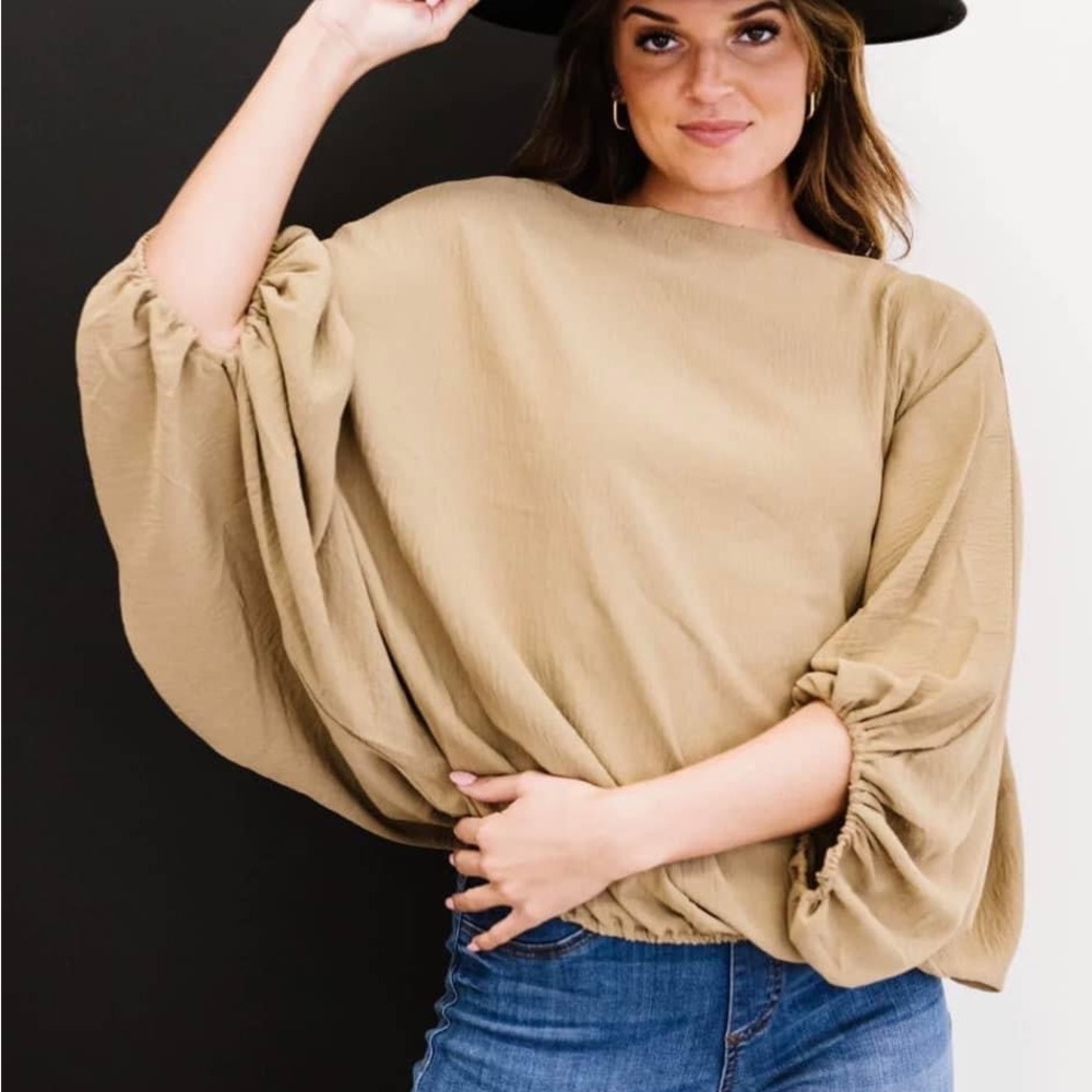 Blow Me Away Balloon Sleeve Blouse ODDI Brand